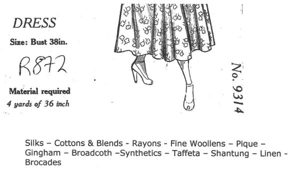 1940s-Vintage-Sewing-Pattern-B38-DRESS-R872-251226067699-2