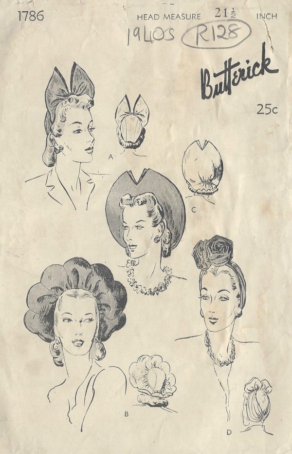 1940s-Vintage-Sewing-Pattern-HAT-S21-12-R128-251144432409