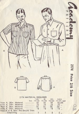 1106 1940 S Vintage Vogue Sewing Pattern poitrine 32-34-36 Homme Zoot Suit
