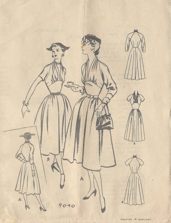 1950s-Vintage-Sewing-Pattern-B34-DRESS-R701-251174219059-2