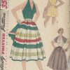 1952-Vintage-Sewing-Pattern-B32-SKIRT-SHORTS-HALTER-TOP-JACKET-R930-251256182609
