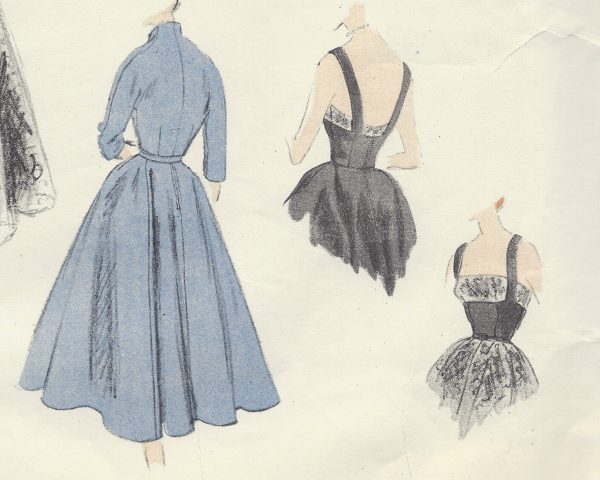 1952-Vintage-VOGUE-Sewing-Pattern-B34-DRESS-JACKET-1187-By-Desses-251500308999-2