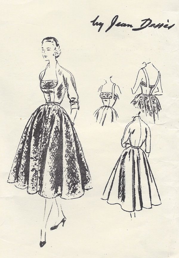 1952-Vintage-VOGUE-Sewing-Pattern-B34-DRESS-JACKET-1187-By-Desses-251500308999-4