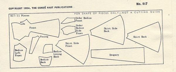 1954-Vintage-VOGUE-Sewing-Pattern-B32-DRESS-EVENING-GOWN-1175-252433584679-3