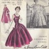 1955-Vintage-VOGUE-Sewing-Pattern-B34-DRESS-COAT-1429-JEANNE-LANVIN-CASTILLO-252451871029