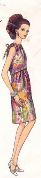 1967-Vintage-VOGUE-Sewing-Pattern-B34-DRESS-1784-SIMONETTA-of-ITALY-252787104069-4