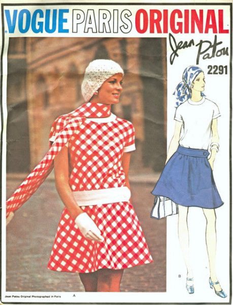 1970-Vintage-VOGUE-Sewing-Pattern-B36-DRESS-1639-By-Jean-Patou-252379625769