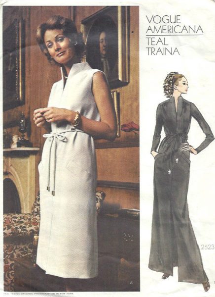 1971-Vintage-VOGUE-Sewing-Pattern-B36-DRESS-1514-By-TEAL-TRAINA-262066473359