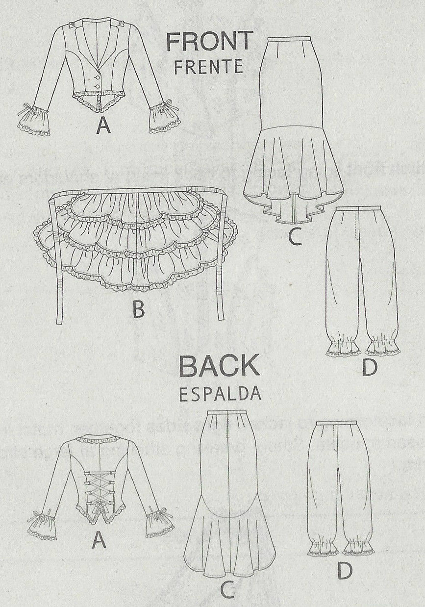 PANTS Sewing Pattern: MISSES' JACKET sz 4-10 NEW SKIRT BUSTLE/CAPELET M6770 